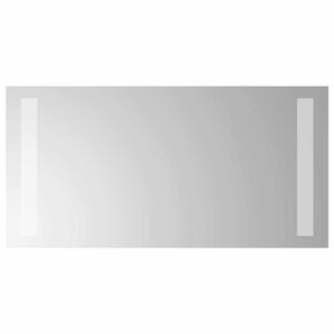 vidaXL LED огледало за баня Прозрачен 40 x 20 cm закалено стъкло