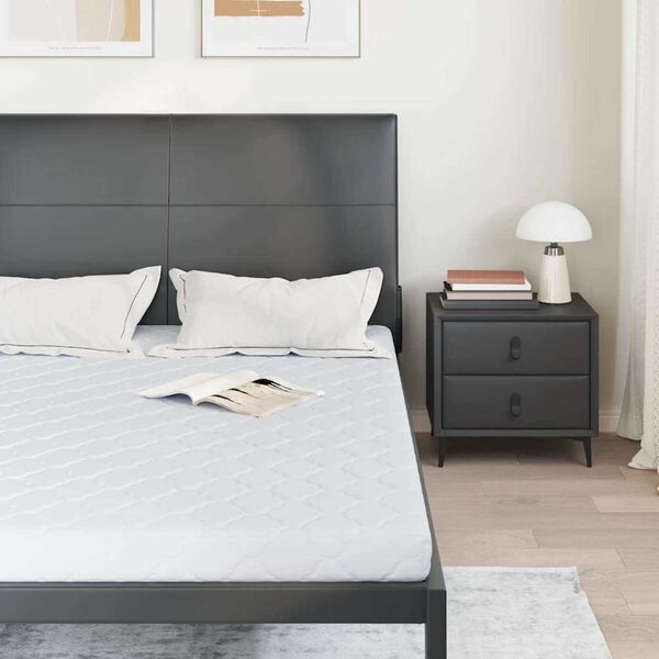 vidaXL Матрак Бяло 160 x 200 cm PU пяна