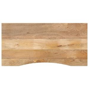 vidaXL Плот за бюро с извивка 110x60x2,5 см грубо мангово дърво масив