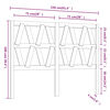 vidaXL Горна табла за легло, бяла, 156x4x100 см, бор масив