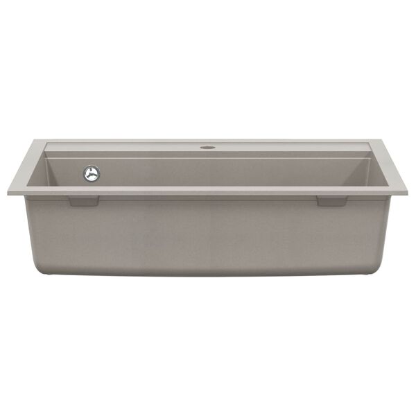 vidaXL Мивка Сив 795 x 505 мм Гранит