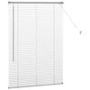 vidaXL Вертикални щори С завеси Сребрист 130 x 90 см Алуминий