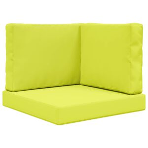 vidaXL Възглавница за диван на открито 3 pcs Зелен Полиестер
