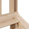 vidaXL Легло с рафтове за книги, без матрак, 100x200 см, бор масив