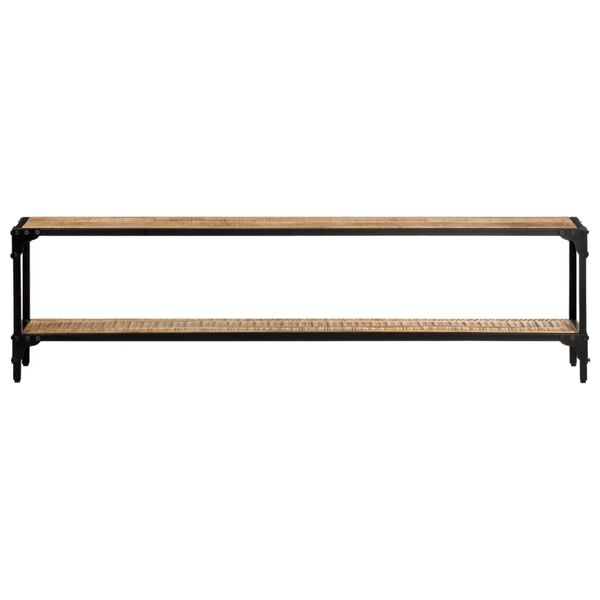 vidaXL ТВ шкаф, 150x30x40 см, мангово дърво масив