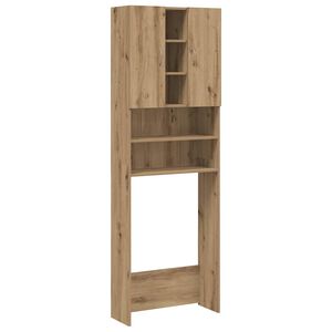 vidaXL Шкаф за перална машина Artisan Oak 64x25,5x190 cm