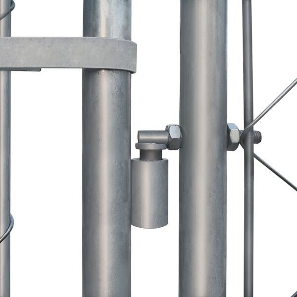 vidaXL Дворна клетка за кучета, поцинкована стомана, 2x2x1 м