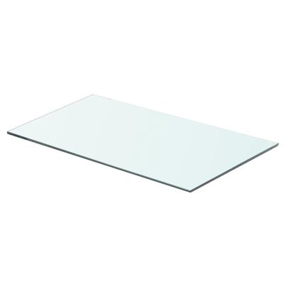 vidaXL Плоча за рафт, прозрачно стъкло, 60 x 30 см