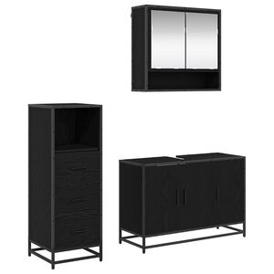 vidaXL Комплект мебели за баня 2 бр. Старо дърво 65 x 33 x 60 см