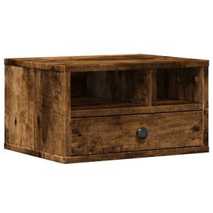 vidaXL Стойка за принтер, опушен дъб, 40x32x22,5 см, инженерно дърво