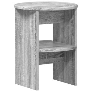 vidaXL Страничен шкаф Сиво Сонома &Oslash;40 x 50 см