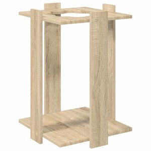 vidaXL Стойка за въдици Инженерна дървесина 42 x 43 x 60 см Дъб сонома