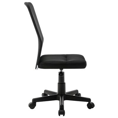 vidaXL Офис стол, черен, 44x52x100 см, мрежест плат