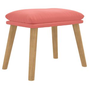 vidaXL Табуретка, розова, 45x29,5x35 см, кадифе