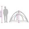 vidaXL Къмпинг палатка куполна 2-местна зелена бързо освобождаване