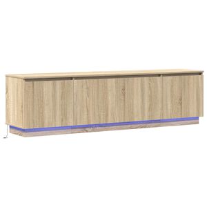 vidaXL ТВ шкаф 180 x 38 x 49 см Сонома дъб Инженерна дървесина