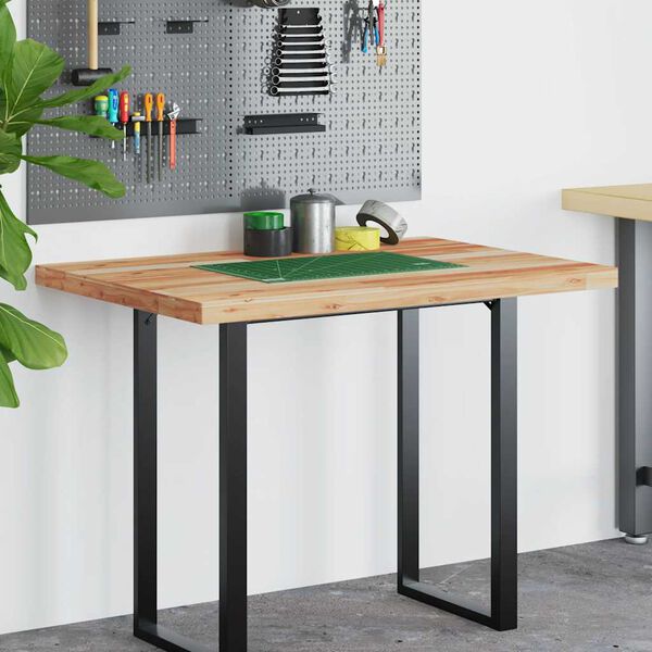 vidaXL Плот за бюро, маслен финиш, 120x70x4 см, масивно дърво акация