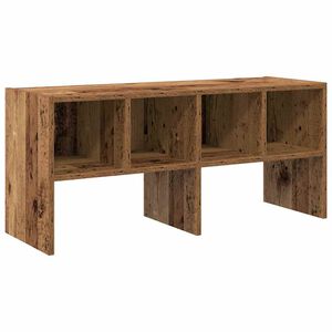 vidaXL Стелаж за обувки, стифиращи, старо дърво, 89,5x30x40 см