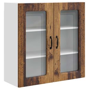 vidaXL Панел за миялна машина Kalmar Старо дърво 80 x 31 x 80 см