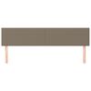 vidaXL Табла за легло, бежово, 200x5x78/88 см, плат