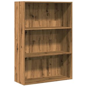 vidaXL Библиотека, дъб артизан, 80x30x114 см, инженерно дърво