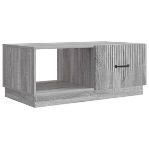 vidaXL Масичка за кафе Сива сонома 90 x 50 x 37 см Инженерна дървесина