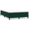 vidaXL Box Spring Легло без матрак Тъмнозелено 140x210 cm Кадифе