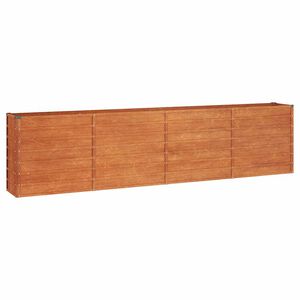 vidaXL Градинска повдигната леха ръждив 320x40x77 см кортенова стомана