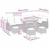 vidaXL Градински Софа Комплект с възглавница 10 pcs Бежово полиратан