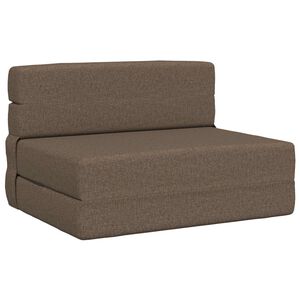 vidaXL Сгъваем диван легло Таупе 70 x 72 x 60 cm Текстил