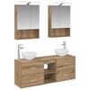 vidaXL Комплект шкафове за баня 5 pcs Дъб артизан 50 x 14,5 x 70 см