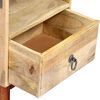vidaXL Нощно шкафче, 40x30x52 см, грубо мангово дърво масив