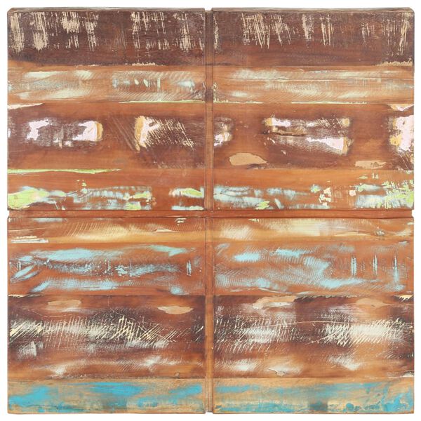 vidaXL Маса за кафе, 80x80x28 cм, регенерирано дърво масив