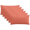 vidaXL Калъфка за възглавница 6 pcs ALMELO Червено оранжево 40 x 80 cm