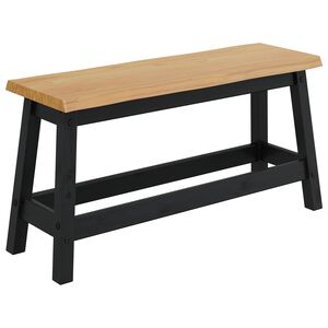 VidaXL Пейка за хранене EKAI Черно 91,5 x 29 x 45,5 см