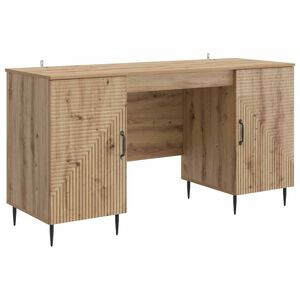 vidaXL Бюро Дъб артизан 142,5 x 50 x 75 см Инженерна дървесина