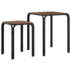 vidaXL Странична маса Опушен дъб 41 x 40 x 50 см Инженерна дървесина