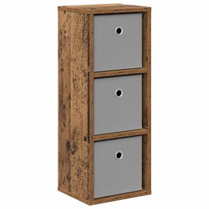 vidaXL Служебен шкаф с чекмедже Старо дърво 25,5 x 22 x 69,5 см