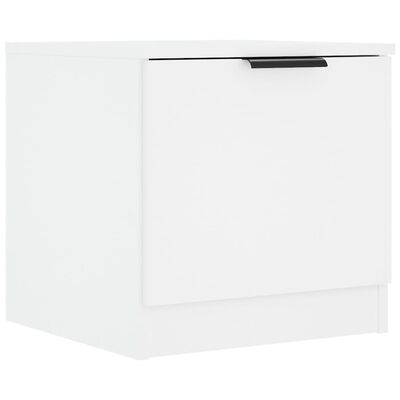 vidaXL Нощно шкафче, бяло, 40x39x40 см