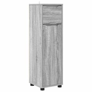 vidaXL Шкаф за баня Сив Сонома 30,5 x 30 x 101 см Инженерна дървесина