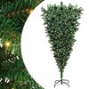 vidaXL Двойно-обратен изкуствен коледен дърво с комплект топки 180 cm