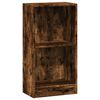 vidaXL Библиотека, опушен дъб, 40x24x76 см, инженерно дърво