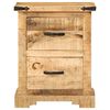 vidaXL Нощно шкафче, 40x35x50 см, масивна мангова дървесина
