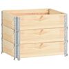 vidaXL Повдигнати лехи 3 бр 60x80 см борово дърво масив