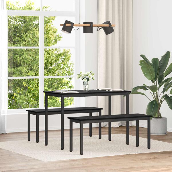 vidaXL Пейка Черния дъб 110 x 35 x 45 cm Инженерно дърво