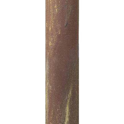 vidaXL Градинска пергола, антично кафяво, 4x3x2,5 м, желязо
