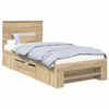 vidaXL Рамка за легло Сонома дъб 90 x 200 cm Инженерна дървесина