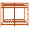 vidaXL Рамка за тройно двуетажно легло Восъчнокафяв 160 x 200 cm