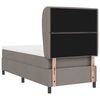 vidaXL Легло с пружинирана основа с матрак Таупе 90 x 200 cm текстил