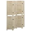 vidaXL Параван за стая, 4 панела, 140x165 cм, пауловния масив